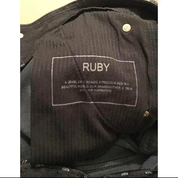 Ruby London Women bell bottom black denim jean 4/6 - Picture 5 of 8